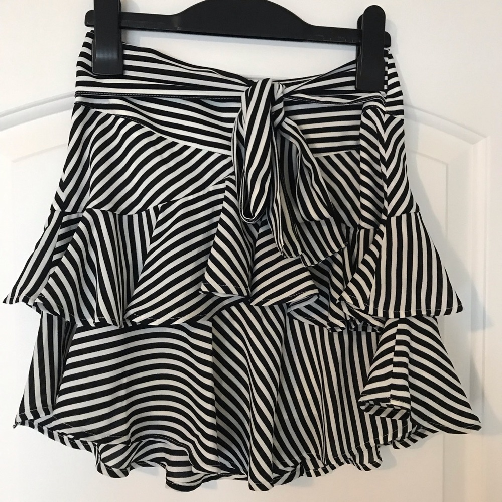 Black and white skirt